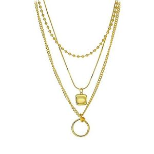 Multi-layered set of 3 separate necklaces; nwot